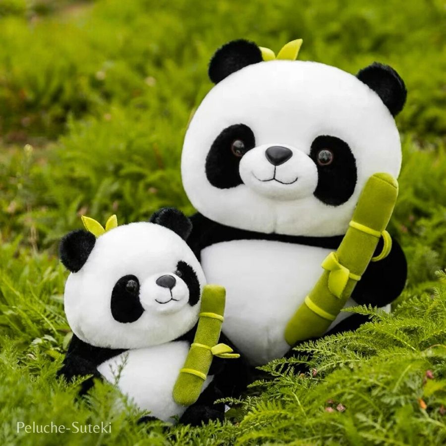 Coussin Peluche Panda 30 Cm - Doux, Anti-stress, Cadeau Enfant - Pour Canapé, Lit, Décoration Chambre - 10