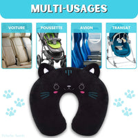 Coussin Ergonomique Enfant HunicandIU – Soutien Cervical Doux En Coton, Idéal Lit Voyage Et Sommeil Réparateur