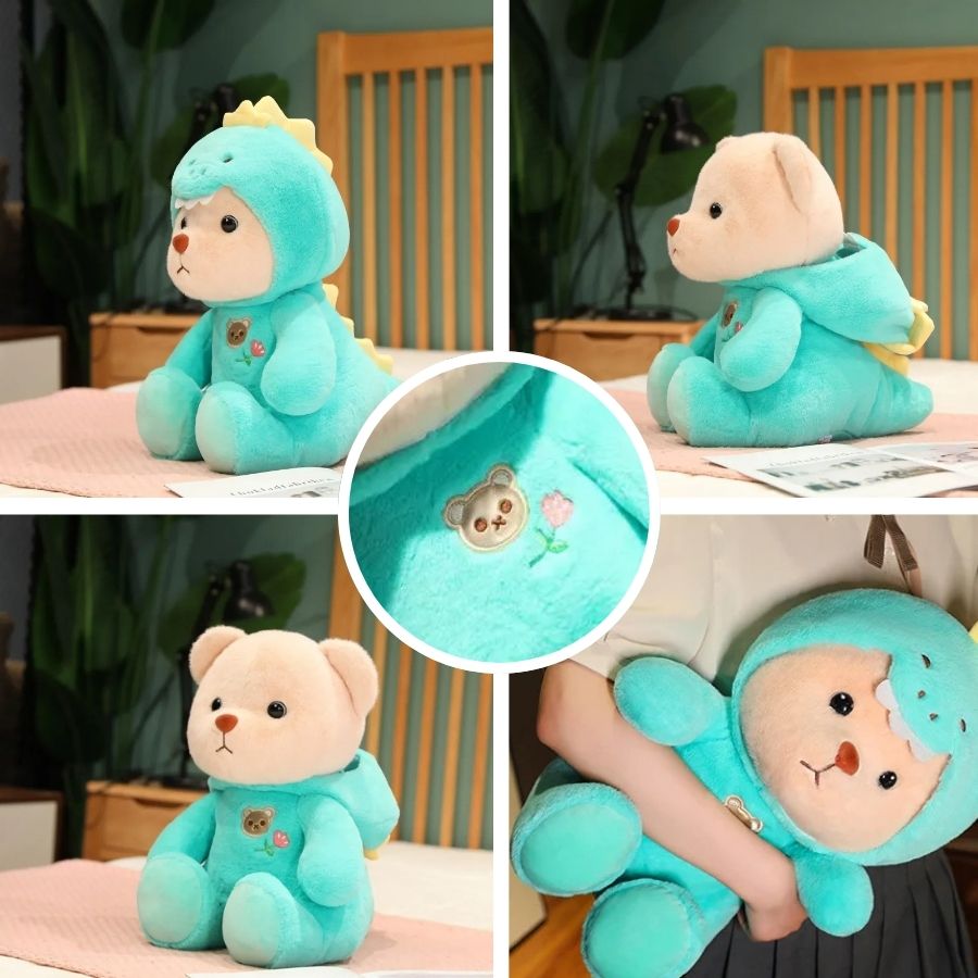 Peluche dinosaure vert ultra doux • Ma Peluche Peluche dinosaure vert ultra doux • Ma Peluche