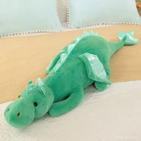 coussin-peluche-dragon-vert