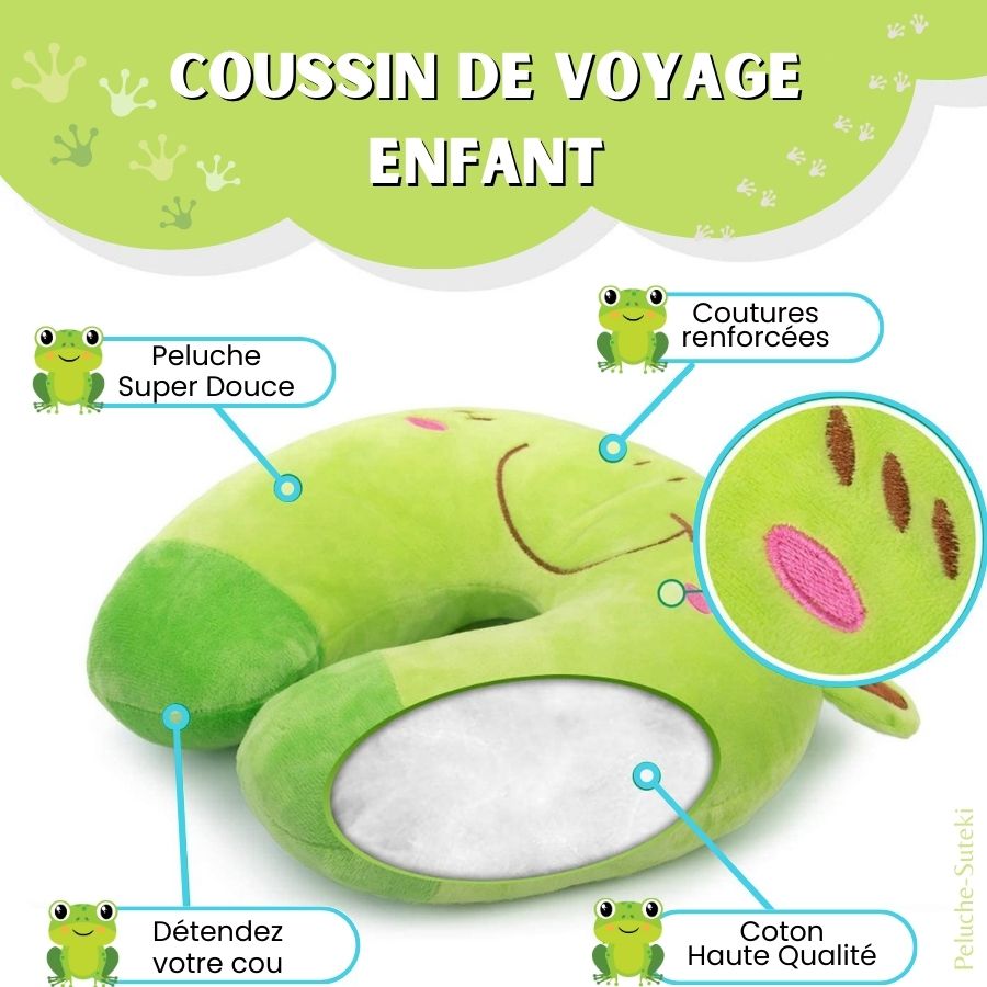 Auauraintt Coussin Voyage U Mousse Mémoire - Oreiller Nuque Enfant Et Adulte Pour Voiture, Avion, Train