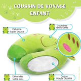 Coussin de voyage 2 en 1 pour enfant, coussin de nuque Coussin de voyage 2 en 1 pour enfant, coussin de nuque