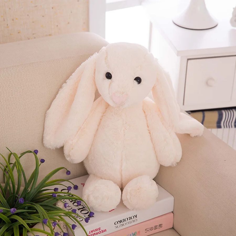 Peluche lapin blanc tout doux • Ma Peluche