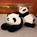 Coussin Peluche Panda 30 Cm - Doux, Anti-stress, Cadeau Enfant - Pour Canapé, Lit, Décoration Chambre - 11
