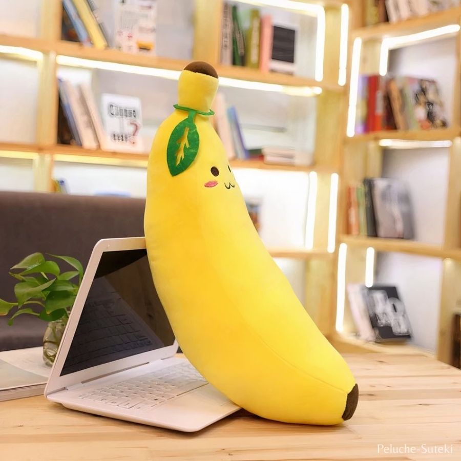 Banane Peluche Mignon Coussin D'étreinte Fruits En Forme De Poupée Oreiller Doux, Jouet En Peluche Banane Animaux Long Jouets, Cadeau d'anniversaire pour Enfants