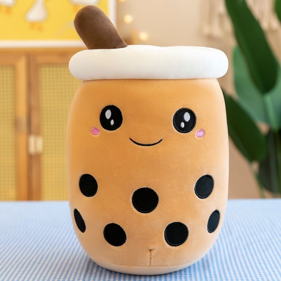 KAWAII PLUSHIES: Bubble Boba Milk Tea Plux Plux - Style Cartoon, poupées en peluche douces, jouets en peluche confortables pour filles et enfants KAWAII PLUSHIES: Bubble Boba Milk Tea Plux Plux - Style Cartoon, poupées en peluche douces, jouets en peluche confortables pour filles et enfants