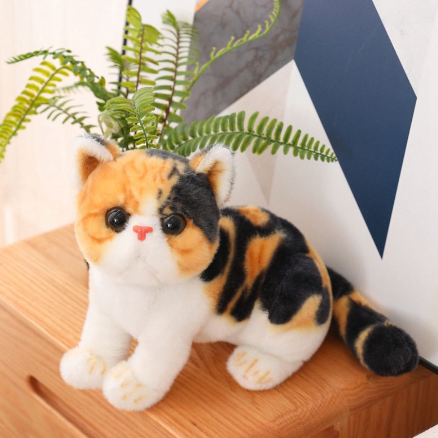 Uni-Toys - Chat des forêts norvégiennes – 46 cm (Longueur) – Peluche Chat – Doudou