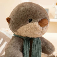 peluche-loutre-echarpe-originale