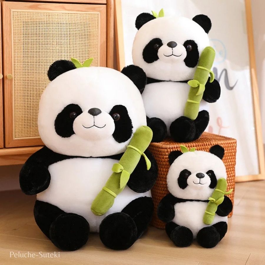 Peluche Panda Con Luci LED Colorate - Giocattolo Morbido 35cm, Cuscino Luminoso Per Bambini E Adulti, Regalo Simpatico (Batterie Non Incluse)